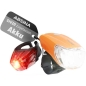 Preview: Absina Fahrradlicht Sport Set Orange Li-lon Akku 3,7V